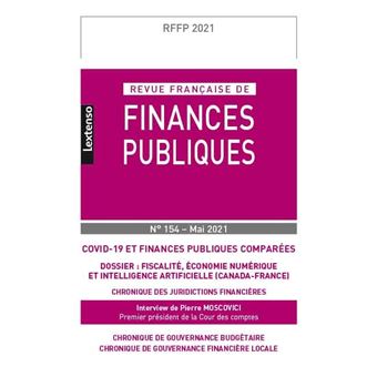 Revue Française de Finances Publiques N°154-Mai 2021
