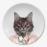 WILD DINING - CAT CERAMIC DINNER PLATE, 23CM