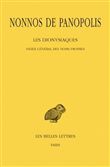 Les Dionysiaques. Tome XIX : Index général des noms propres