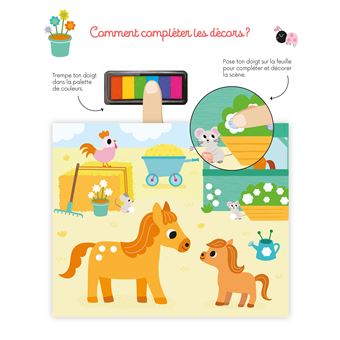 Coloriages à doigts la ferme