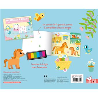 Coloriages à doigts la ferme