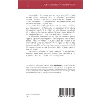 Droit du contentieux international aérien