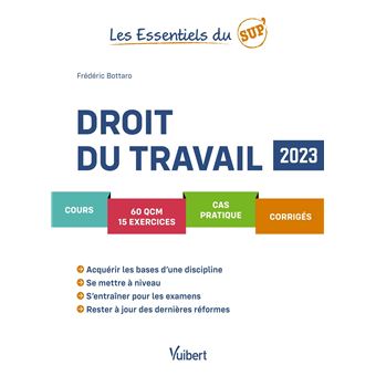 Les Essentiels du Sup : Droit du travail 2023