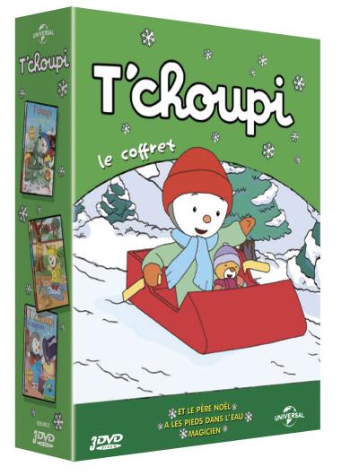 T'choupi a les pieds dans l'eau - T'choupi et le Père Noël - T'choupi magicien Coffret 3 DVD