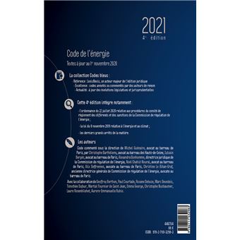 Code de l energie 2021