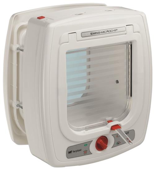 Chatière à puce pour chats Ferplast Swing Microchip Blanche