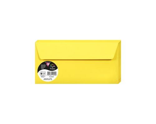 Pack de 20 enveloppes DL Pollen 110 x 220 mm Jaune