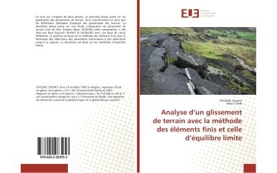 Analyse d'un glissement de terrain avec la méthode des éléments finis et celle d'équilibre limite
