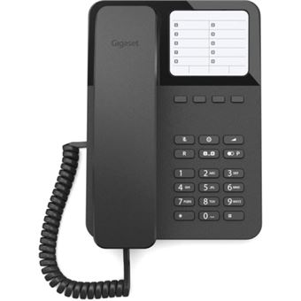 Gigaset SL930A - Téléphone sans fil - système de répondeur avec ID  d'appelant - DECT\GAP / IEEE 802.11b/g/n (Wi-Fi) - (conférence) à trois  capacité d'appel - noir piano, métal - Téléphone sans