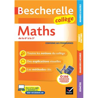 Bescherelle collège - Maths (6e, 5e, 4e, 3e)