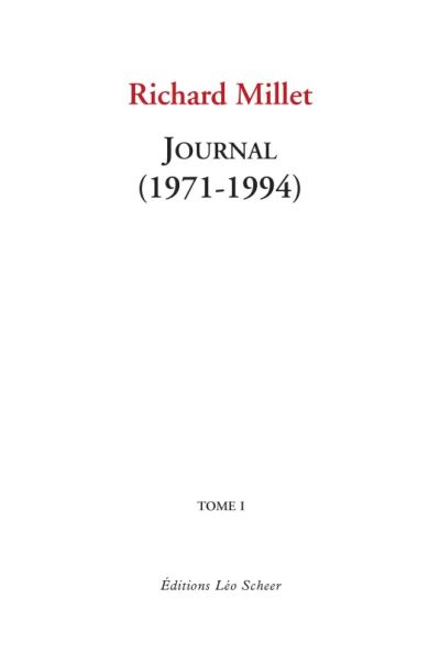 Journal (1971-1994) Tome1