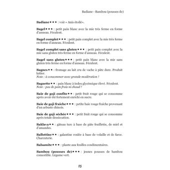 Dictionnaire alimentaire de la pancréatite