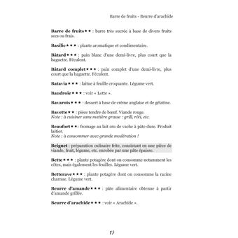 Dictionnaire alimentaire de la pancréatite