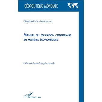 Manuel de législation congolaise en matières économiques