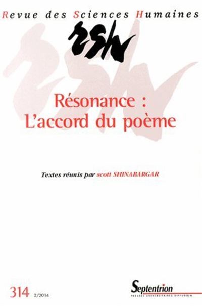 Revue des Sciences Humaines, n°314/avril - juin 2014 -  PU Septentrion - broché