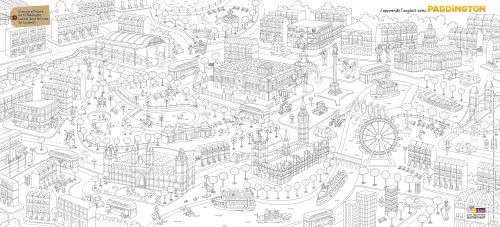 Paddington Poster A Colorier Le Coloriage Geant De Londres Broche Collectif Maud Lienard Achat Livre Fnac