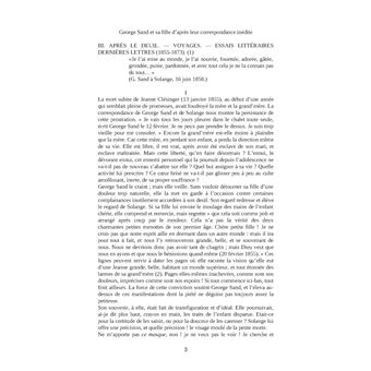 George Sand et sa fille, d'après leur correspondance inédite