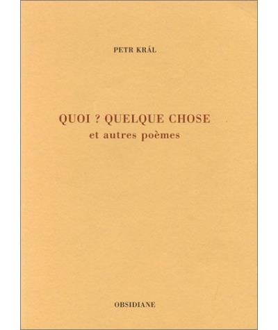 Quoi quelque chose et autres poemes