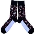 Chaussettes Unisex The Rolling Stones Outline Tongues Noires