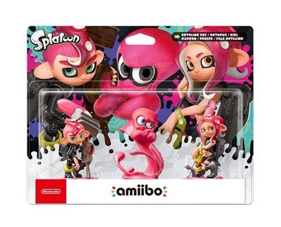Pack de 3 Figurines Amiibo Garçon + Poulpe + Fille Octaline