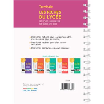 Les fiches du lycée - Terminale - Tronc commun