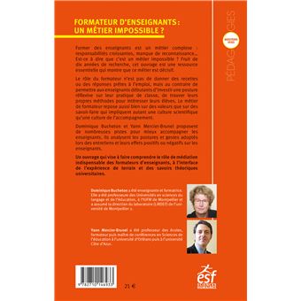 Formateur d'enseignants, un métier impossible ?