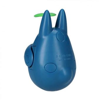 Figurine Mon voisin Totoro Ghibili Culbuto Totoro Bleu avec feuille