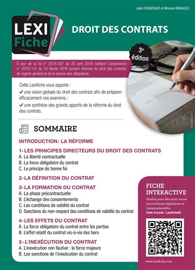 Droit des contrats - Wissam Mghazli - broché