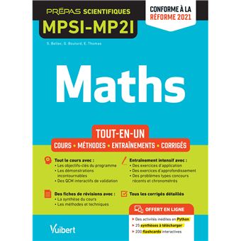 Mathématiques MPSI-MP2I - Tout-en-un