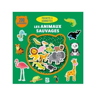 Les animaux sauvages 200 gommettes 3-4 ans