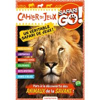 Cahier de jeux lion Safari Go !