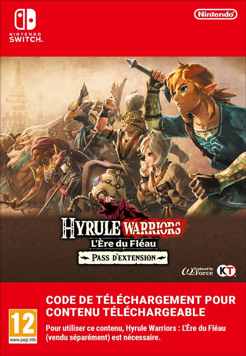 COde de téléchargement extension DLC Hyrule Warriors : L ère du Fléau Nintendo Swiotch