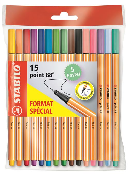 STABILO OPC ECOPACK 15 POINT88 CHOC