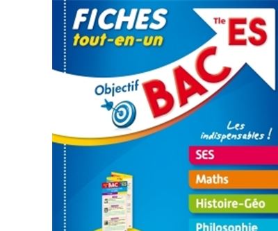 Objectif Bac Fiches Tout-en-un Term ES