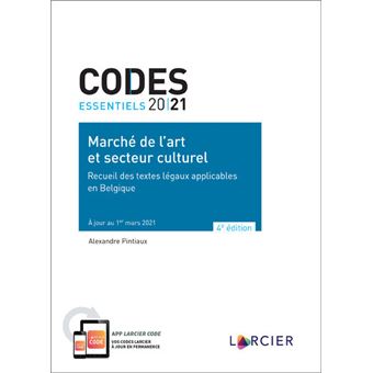 Code essentiel - Marché de l'art et secteur culturel