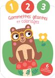 L'ours - Gommettes géantes et coloriages