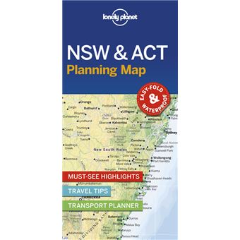 Lonely Planet New South Wales  Act Planning Map - 1
