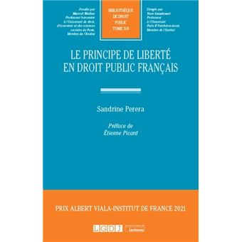 Le principe de liberté en droit public français