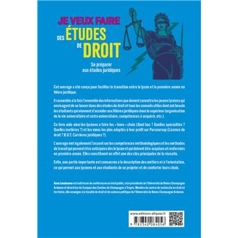 Je veux faire des études de droit