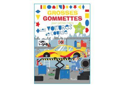 Les voitures de course - Grosses gommettes pour petites mains - Véronique Petit - broché