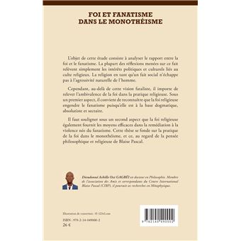 Foi et fanatisme dans le monothéisme