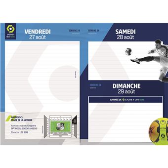 Agenda Foot Ligue 1 2021/2022