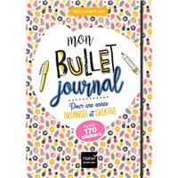Kit My Creative Journal pour Bullet Journal: carnet Dots + set de pochoirs  / décalcomanies