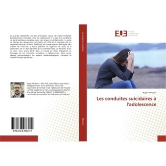 Les Conduites Suicidaires à L'adolescence - Broché - Bojan Mirkovic ...