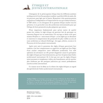 Ethique et justice internationale