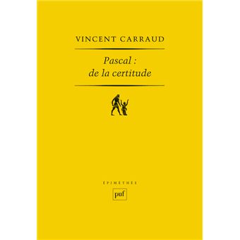 Pascal : de la certitude