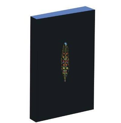 Carnet de notes brodé : plume