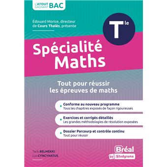 Spécialité mathématiques terminale