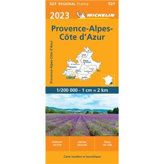 Carte Provence-Alpes-Côte d'Azur 2023 Michelin