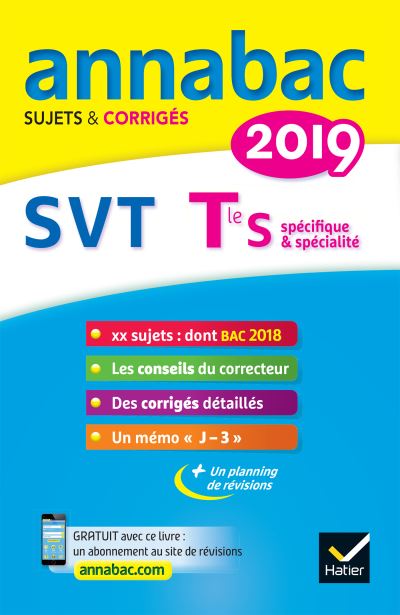 Annabac Annabts Corrigés 2019 Svt Term S - 